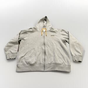 AWS Mens Amazon Web Services Gray Full Zip Embroidered Hooded Sweatshirt Size XL